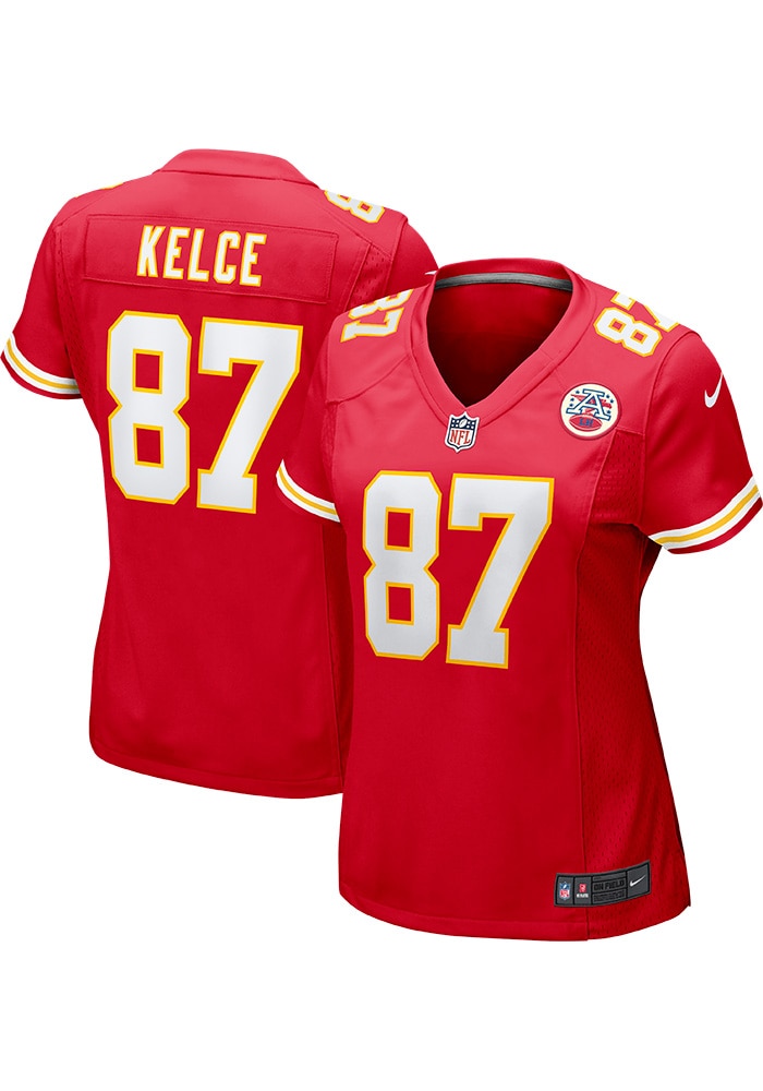 Travis Kelce Womens Kansas City Chiefs Red Home Game Football