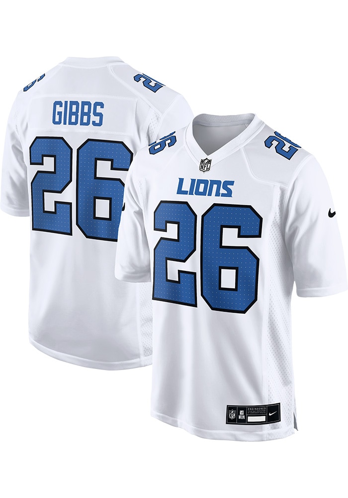 Jahmyr Gibbs Detroit Lions WHITE Tundra Jersey - 173219524