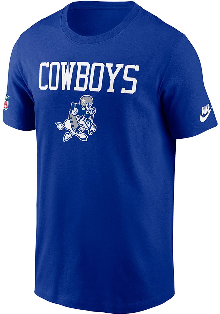 Nike Dallas Cowboys ROYAL Sideline Short Sleeve T Shirt - 173220204