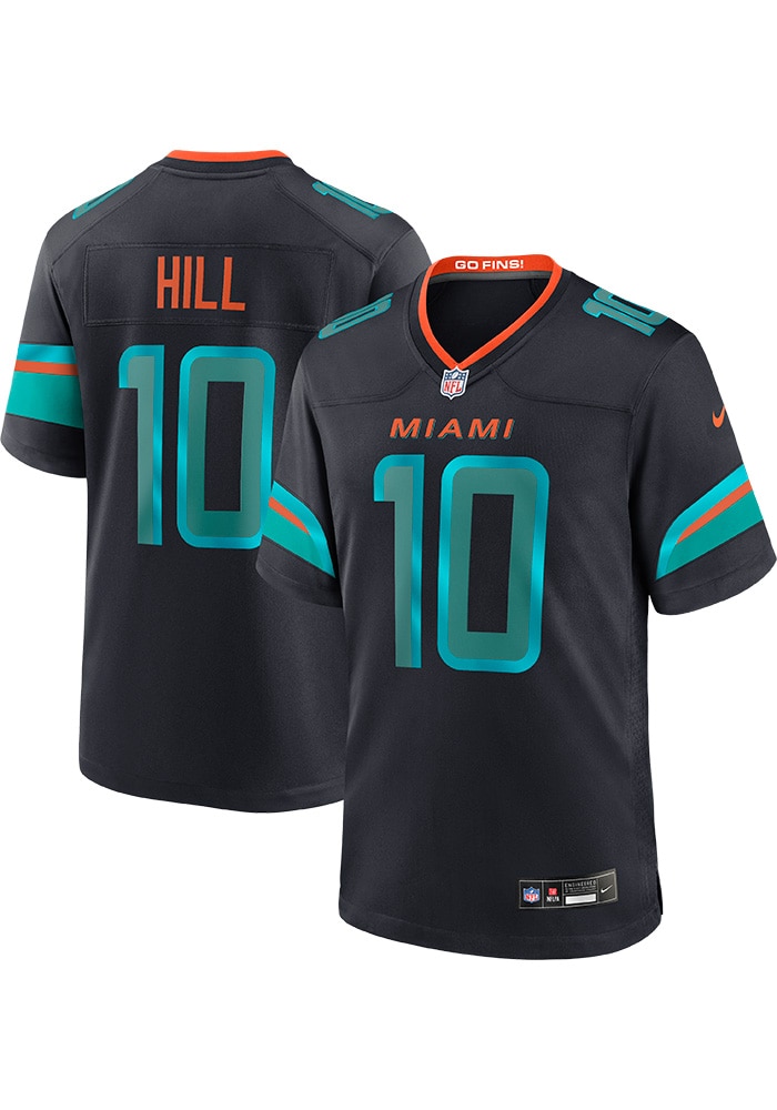 Nike Tyreek Hill Miami Dolphins Rivalries Collection NFL Game Jersey - Blue Nike Tyreek Hill Miami Dolphins Rivalries Collection NFL Game Jersey - Blue