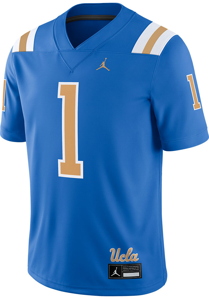 Nike UCLA Bruins BLUE Football Vapor Jersey - 173222245