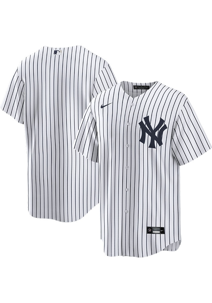 New York Yankees Mens Nike Replica WHITE Home Jersey - 17322610