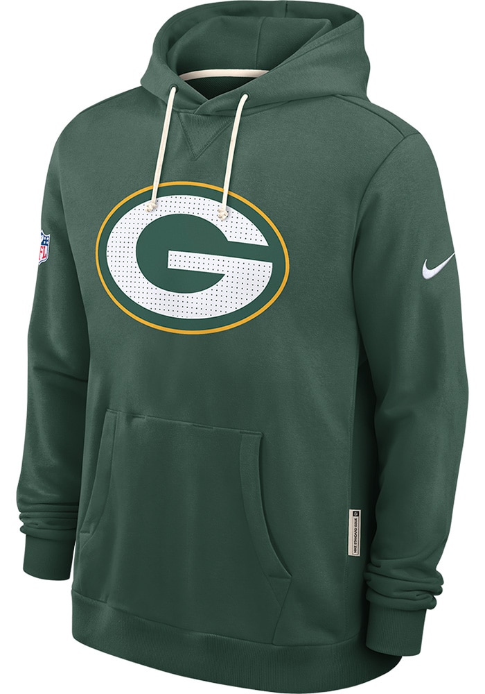 Nike Green Bay Packers Mens GREEN Sideline Hoodie - 173227200