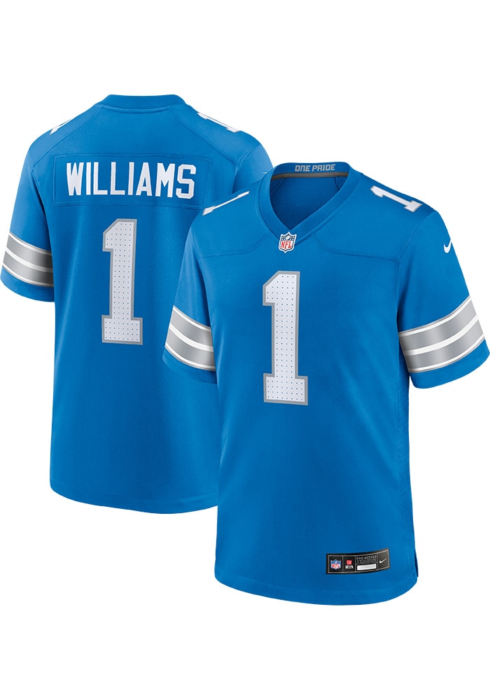 Jameson Williams Detroit Lions BLUE Home Jersey - 173227630