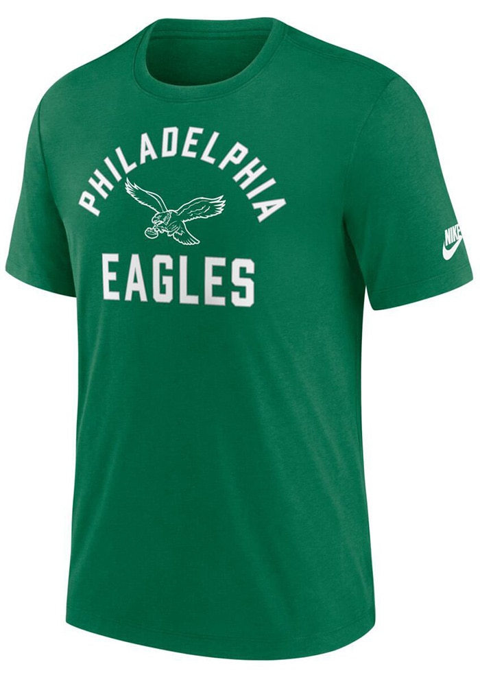Nike Philadelphia Eagles KELLYGREEN Rewind Triblend Short Sleeve