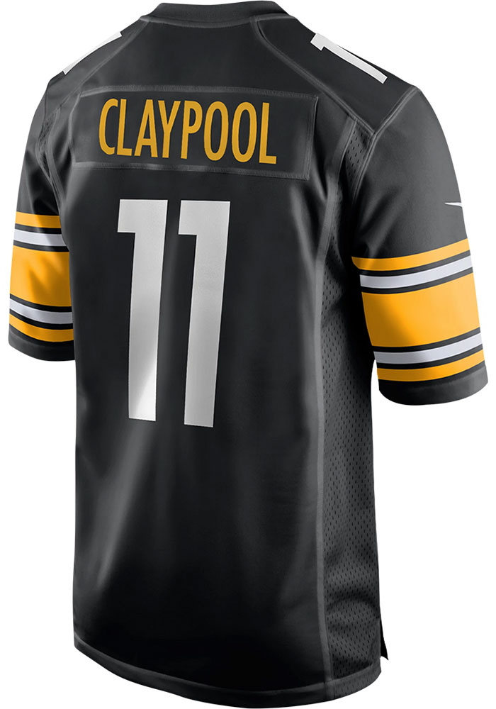 Chase Claypool Pittsburgh Steelers BLACK Home Game Jersey - 17322823