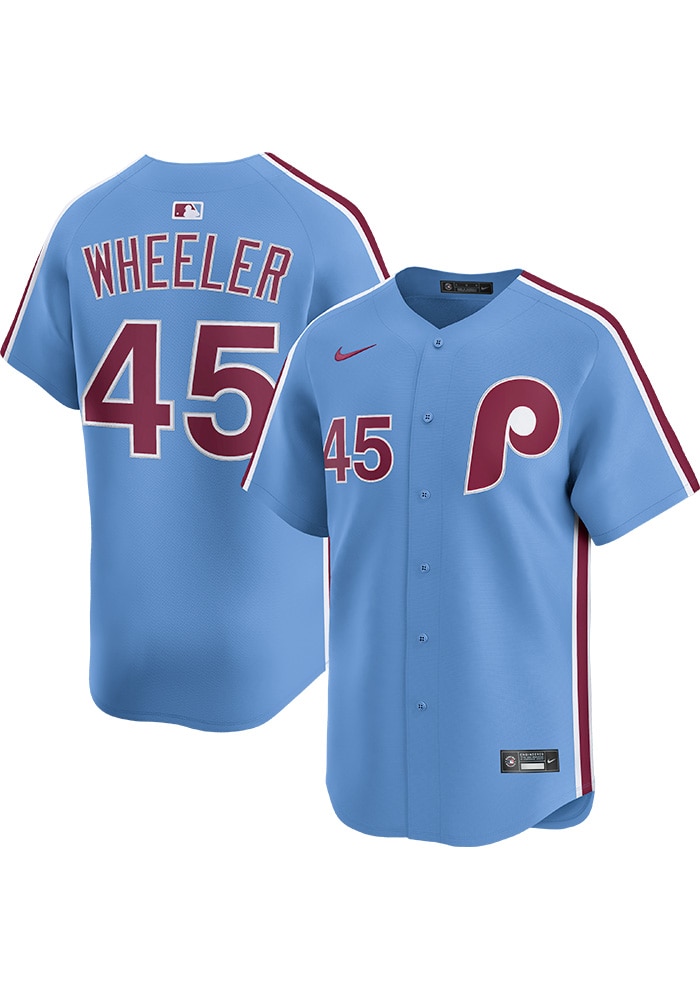 Zack Wheeler Philadelphia Phillies Mens LIGHT BLUE Alt Limited