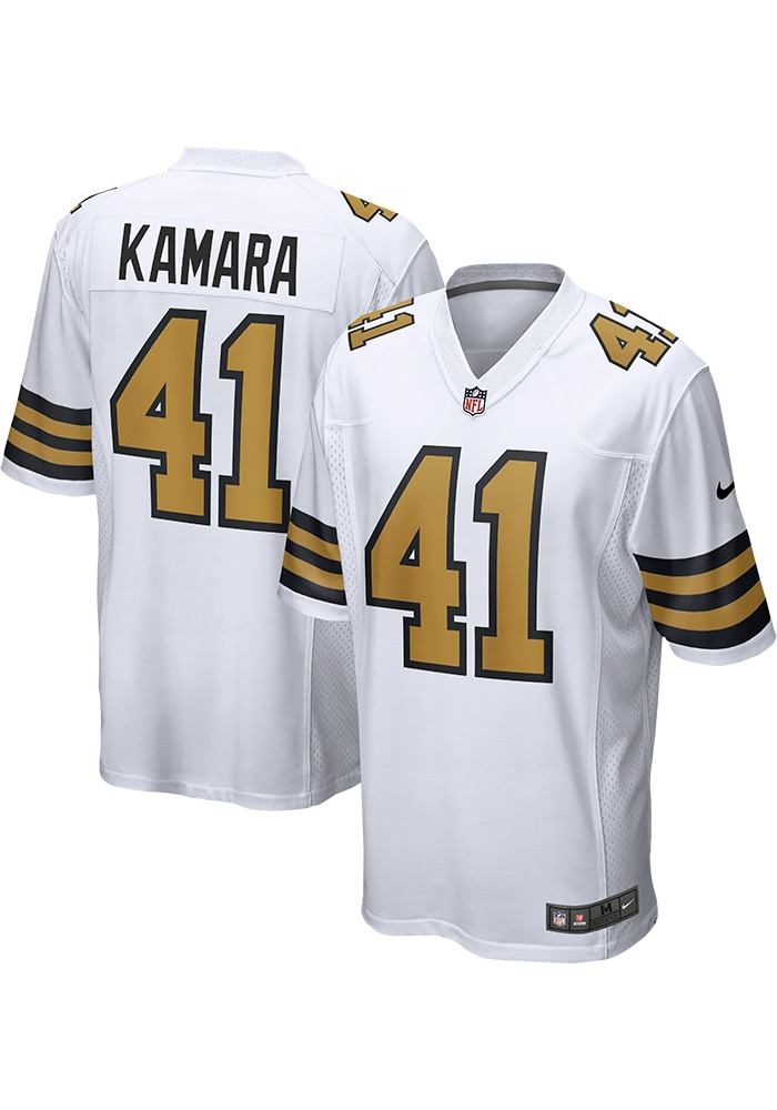 Alvin Kamara New Orleans Saints WHITE Alternate Game Jersey - 17323317