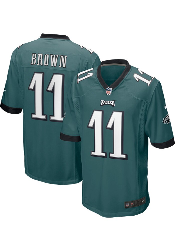 AJ Brown Philadelphia Eagles MIDNIGHTGREEN HOME Jersey - 17326407