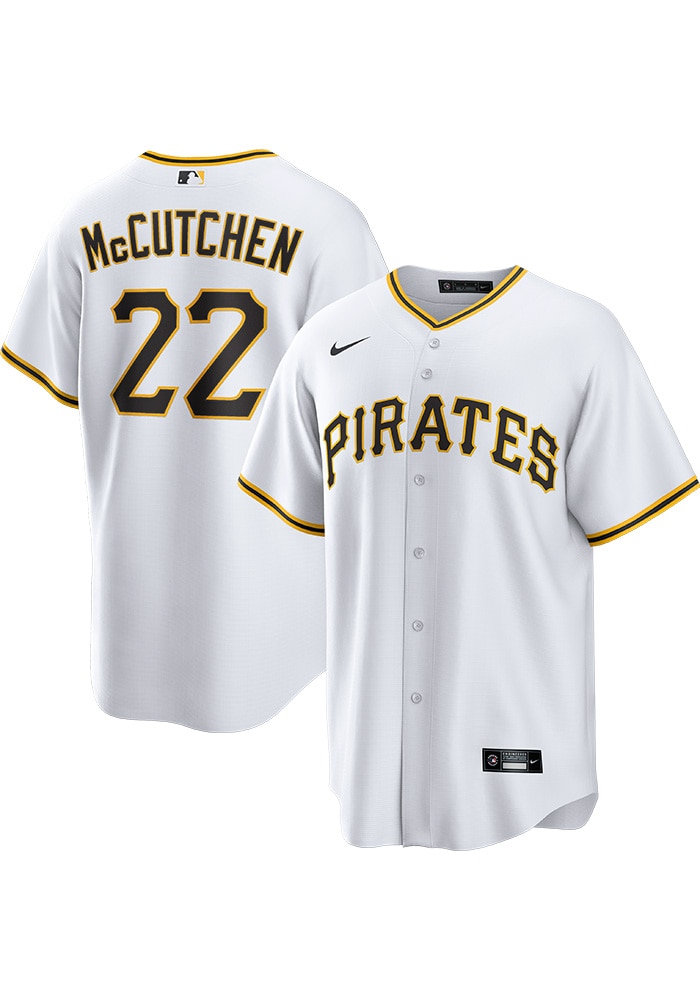 Andrew McCutchen Pittsburgh Pirates Mens Replica WHITE Home Jersey