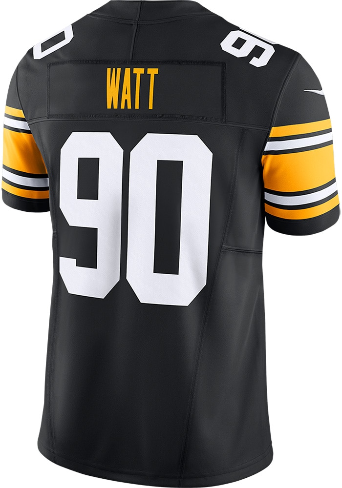 ★新品未使用★Pittsburgh Steelers WATTSユニフォームXL TJ Watt Pittsburgh Steelers Mens BLACK Vapor F.U.S.E. Limited