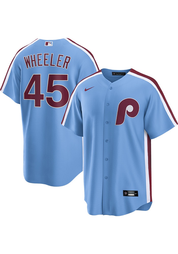 アスレチックユニフォームオーセンティック　バリー・ジト Zack Wheeler Philadelphia Phillies Mens Replica LIGHT BLUE Alt