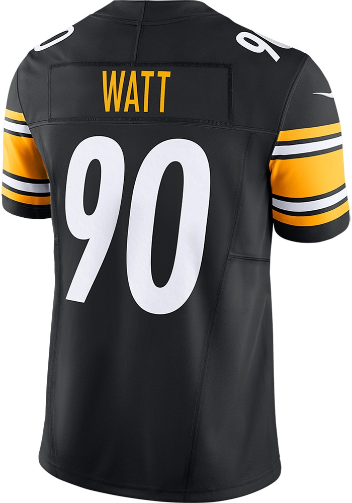 TJ Watt Pittsburgh Steelers Mens BLACK Vapor F.U.S.E. Design