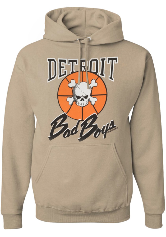 Detroit Pistons Mens LIGHT BROWN Detroit Bad Boys Hoodie - 17544469