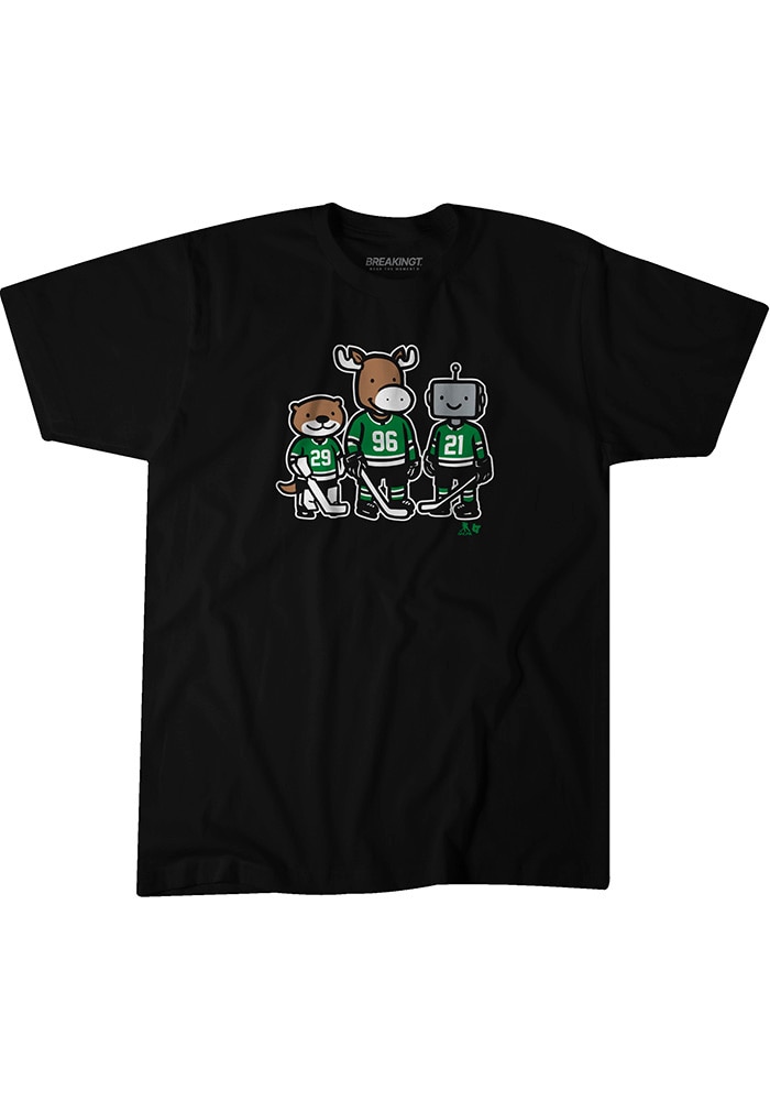 Jake Oettinger Dallas Stars BLACK Otter, Moose and Robo Short