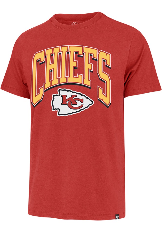 CLASSIC CHIEFS ラガーシャツ Mサイズ 47 Kansas City Chiefs Red Walk Tall Franklin Short Sleeve Fashion
