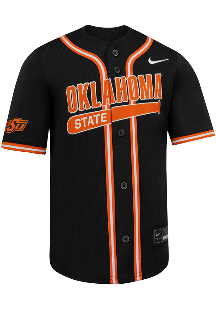 Oklahoma State Cowboys Youth BLACK Limited Replica Baseball Jersey
