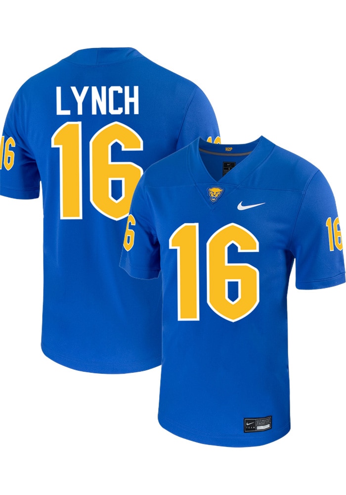 David Lynch Mens ROYAL Pitt Panthers Football Football Name And