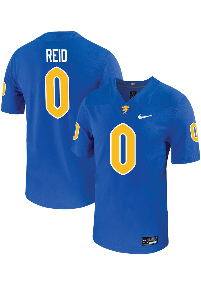 Desmond Reid Mens ROYAL Pitt Panthers Football Name And Number