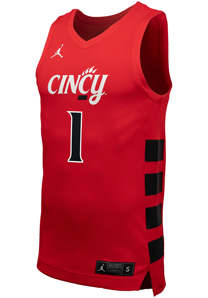 Nike Mens Red Cincinnati Bearcats Replica Basketball Jersey