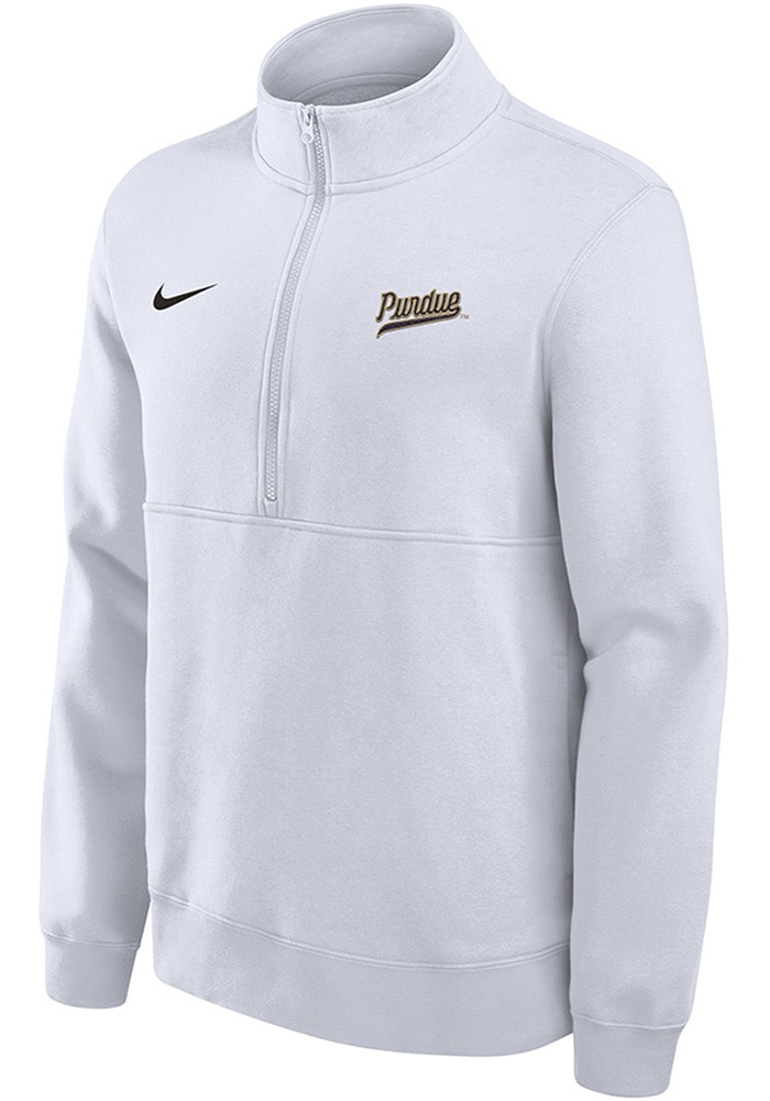 Nike Purdue Boilermakers Mens WHITE Vintage Script Varsity