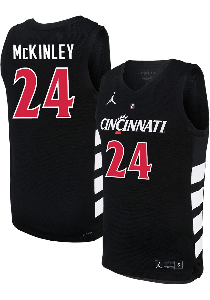 Tyler McKinley Mens BLACK Cincinnati Bearcats Game Name Basketball