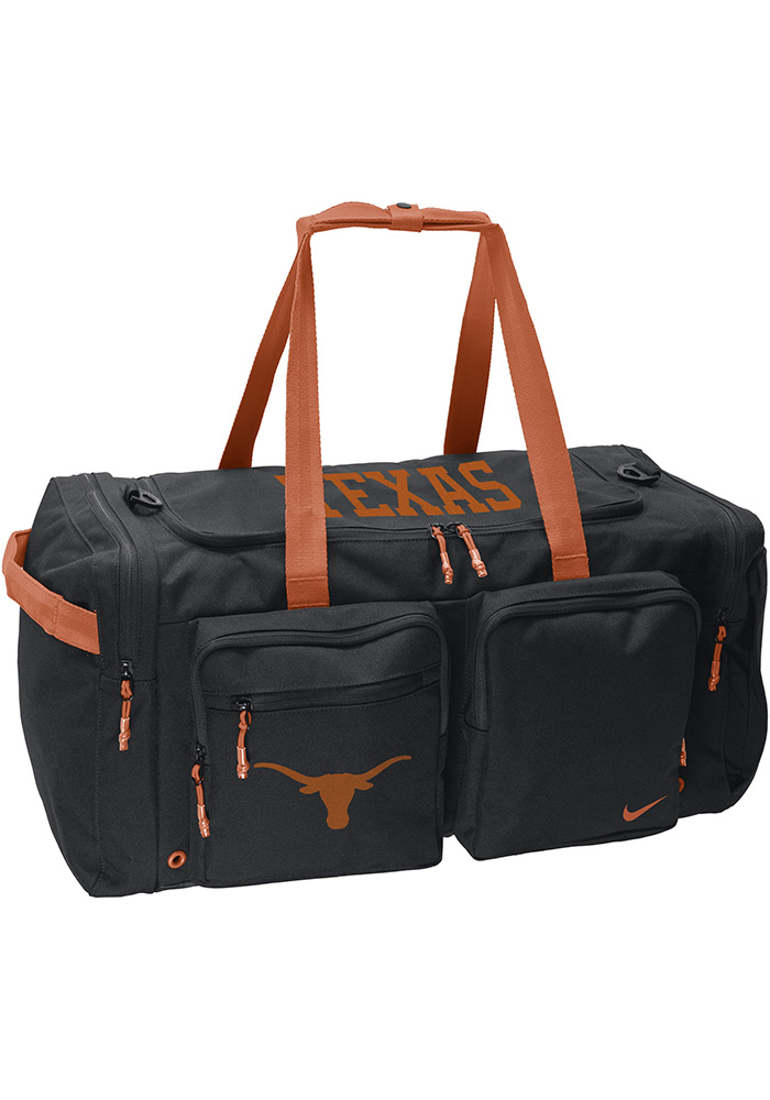 Nike Texas Longhorns BLACK Power Duffle Gym Bag - 198602075