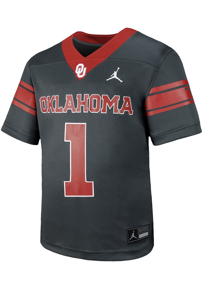 Oklahoma Sooners Nike Boys Sideline Replica BLACK Football Jersey