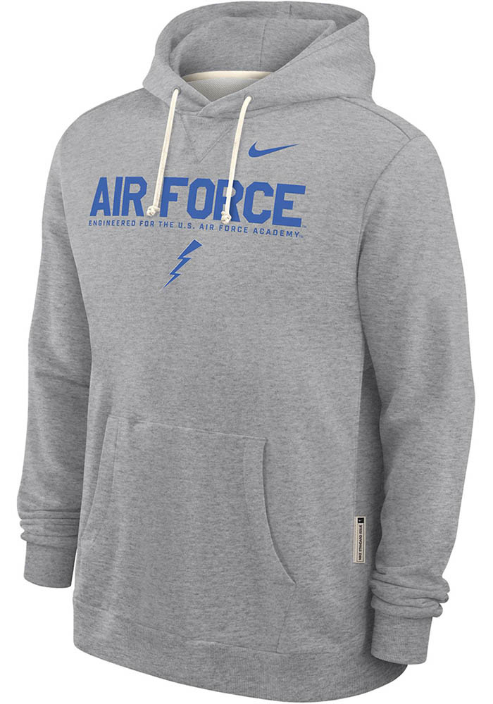 Nike Air Force Falcons Mens GREY 0 Sideline Pullover Hoodie