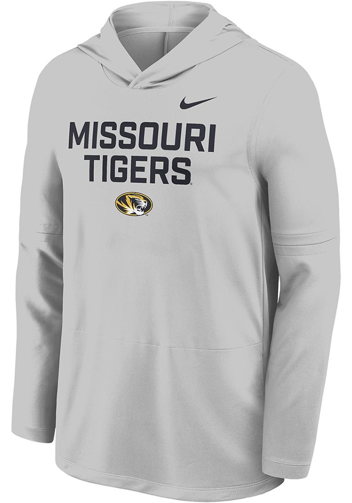 Nike Missouri Tigers Mens GREY Sideline Lightweight Lightweight