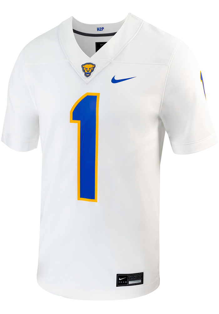 Nike Mens White Pitt Panthers Replica Game Jersey - 19862633