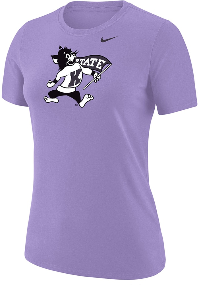Nike LAVENDER K-State Wildcats Willie Short Sleeve T-Shirt - 19864826