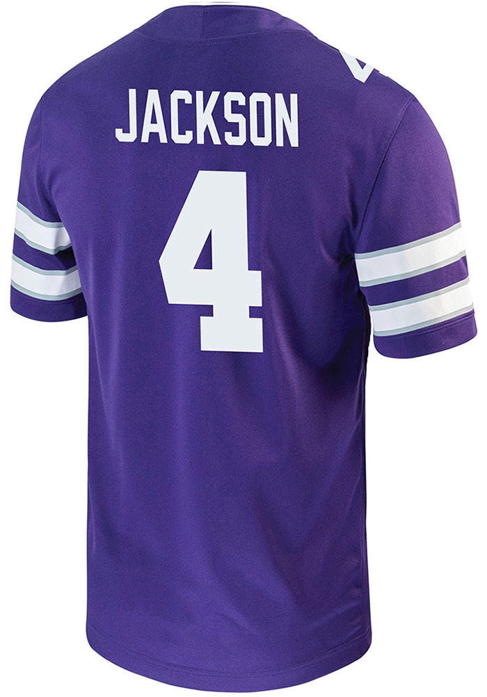 Joe Jackson K-State Wildcats PURPLE NIL Game Jersey - 19867010