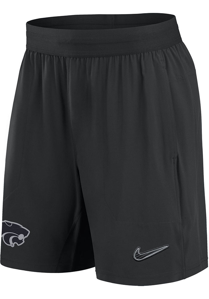 Nike Mens BLACK K-State Wildcats DriFIT Woven Shorts