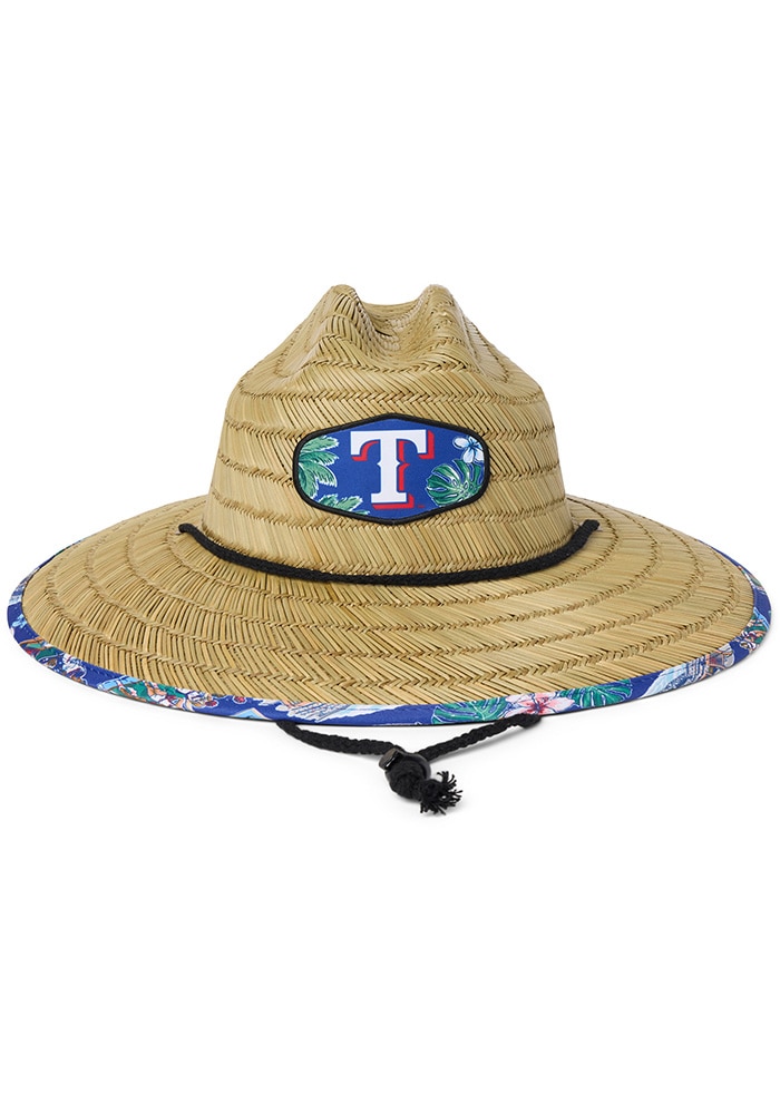 Reyn Spooner Texas Rangers BROWN Scenic Straw Bucket Hat - 23050242