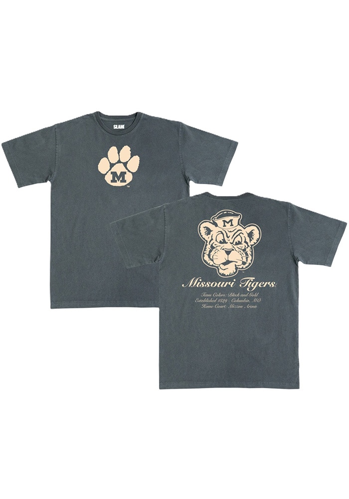 SLAM Missouri Tigers CHARCOAL Homecourt Heavyweight Short Sleeve T