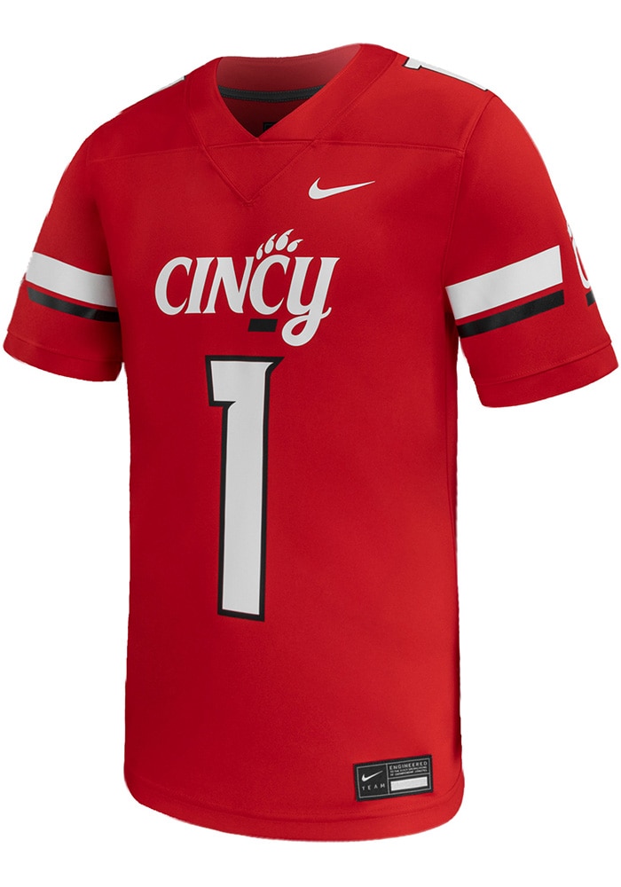 Nike Mens Red Cincinnati Bearcats Football Replica Game Jersey