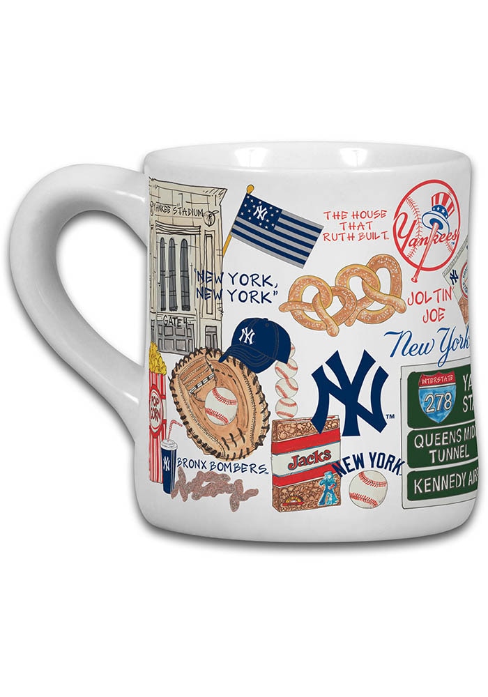 New York Yankees NAVY Icon Ceramic Mug - 24010834