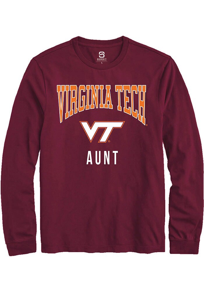 Summit Sportswear Virginia Tech Hokies Aunt Long Sleeve T Shirt