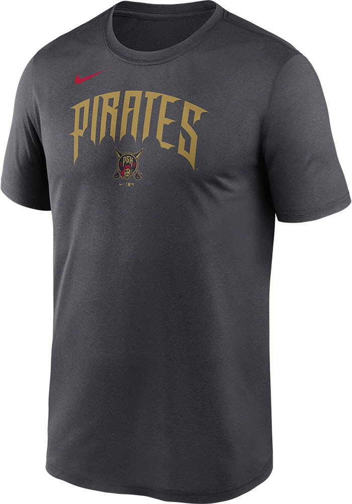 Nike Pittsburgh Pirates ANTHRACITE Fanwear City Connect Script