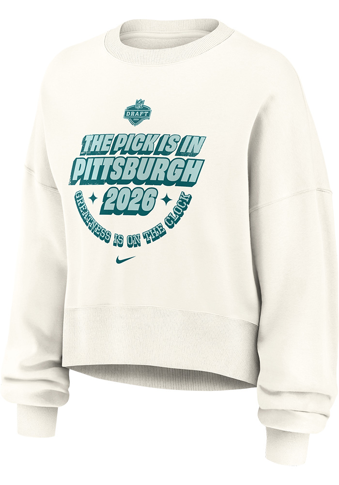 Pittsburgh Steelers Nike Crew Sweatshirt Womens White 2026 NFL