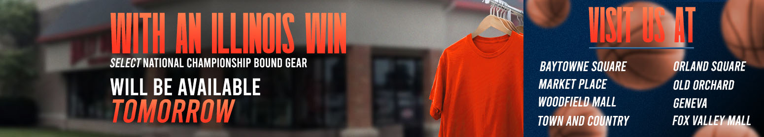 With an Illinois win select national championship bound gear will be available tomorrow