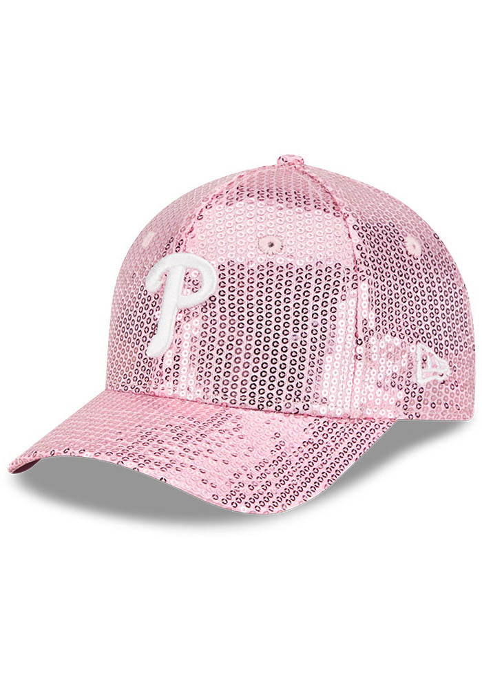 Philadelphia Phillies Sequin 9FORTY M Crown PINK New Era Youth