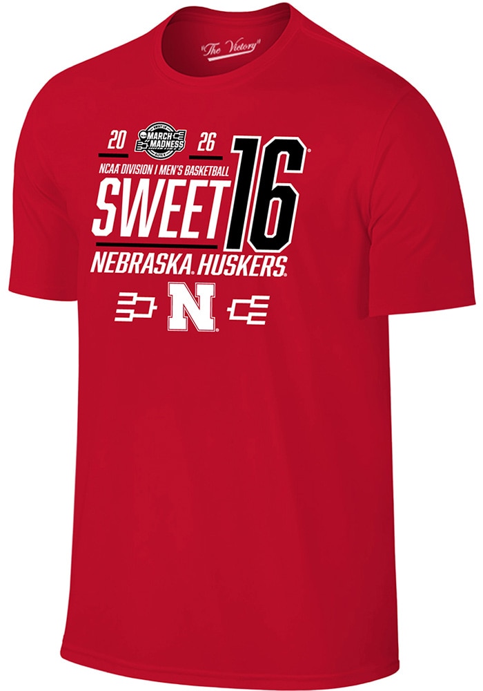 Nebraska Cornhuskers RED 2026 NCAA March Madness Sweet 16 Bound