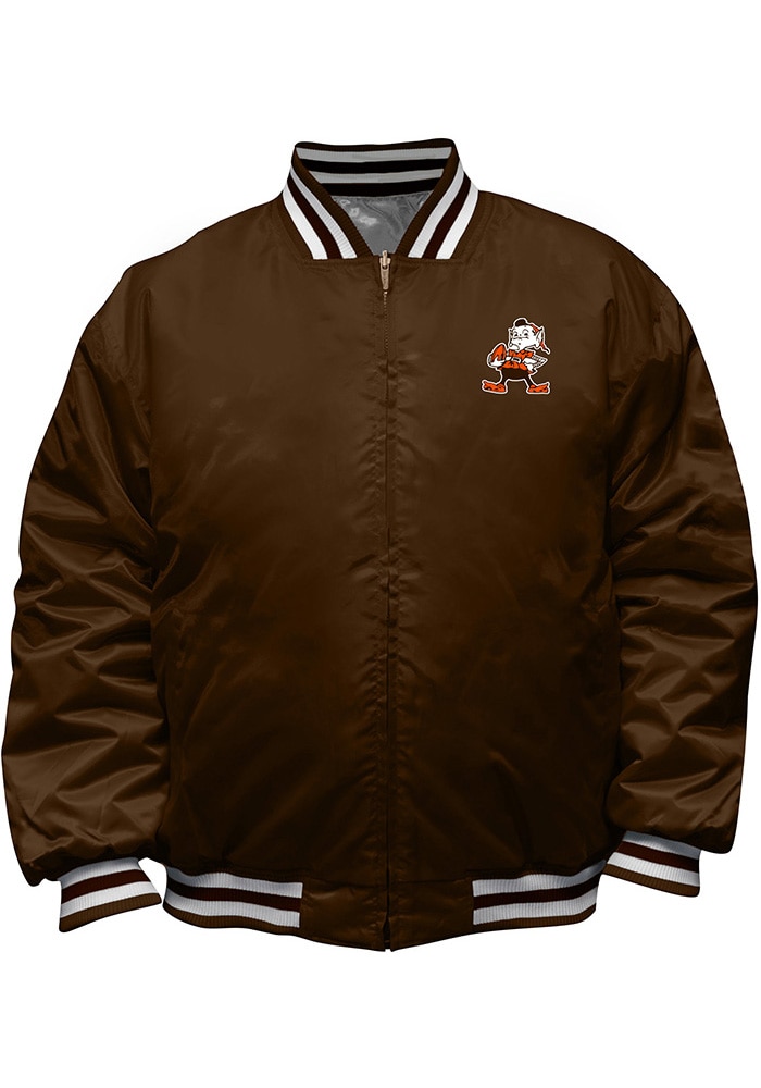 Cleveland Browns Mens Brown REVERSIBLE SATIN - 26501232