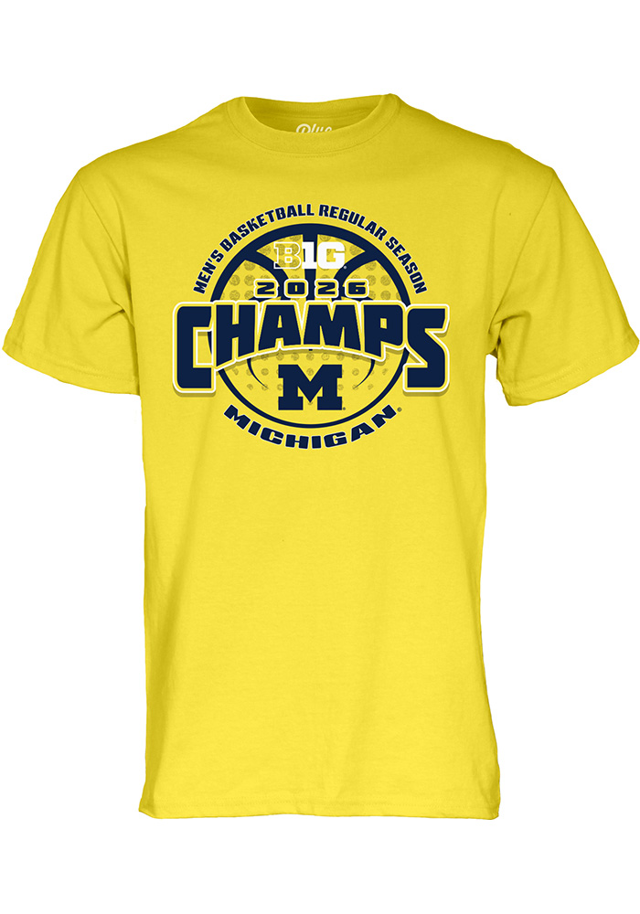 Blue 84 Michigan Wolverines MAIZE 2026 Big Ten Men's Basketball