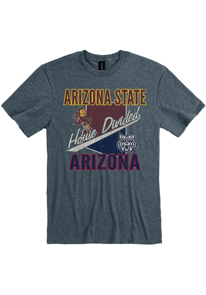 Arizona State Sun Devils HEATHER GREY House Divided Short Sleeve T