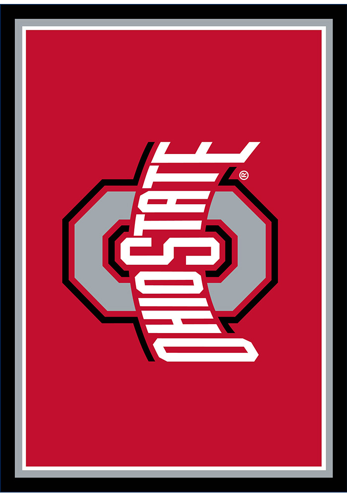 Ohio State Buckeyes 4x6 Spirit Interior Rug SCARLET - 288134155