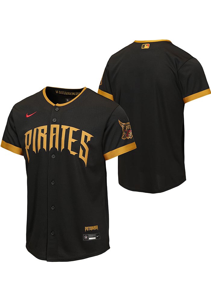Pittsburgh Pirates Youth BLACK City Connect Home Run Blank