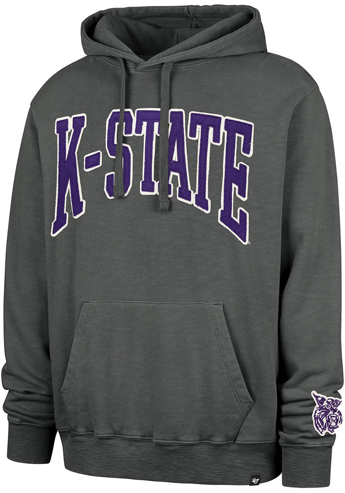 47 Mens CHARCOAL K-State Wildcats Groton Fashion Hood - 31834955